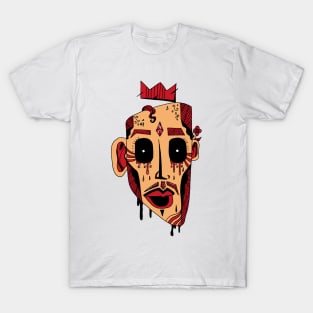 Red and Cream Strange King Juan T-Shirt